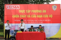 Vedan Việt Nam tập huấn phòng cháy chữa cháy cho gần 150 nhân viên