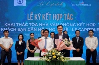 Đất Xanh Miền Bắc và Asahi Japan chính thức khai thác tòa căn hộ dịch vụ Le Capitole