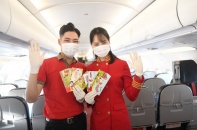 Vietjet đón những hành khách đầu tiên bay trong ngày đầu năm Tân Sửu