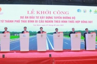 Thái Bình khởi công tuyến đường bộ hiện đại đi Hải Phòng