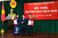 Nam Định: Ông Trần Anh Dũng và bà Hà Lan Anh trở thành tân Phó chủ tịch tỉnh