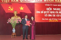 Ông Phạm Gia Túc giữ chức Bí thư Tỉnh ủy Nam Định