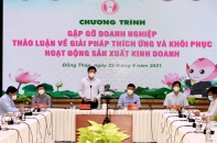 Đồng Tháp đồng hành tháo gỡ khó khăn cho doanh nghiệp thích ứng với Covid-19