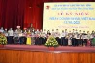 Thái Bình tôn vinh các doanh nghiệp, doanh nhân có thành tích xuất sắc