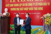 Công ty cổ phần Đầu tư Thương mại XNK Thái Hưng thành lập Chi bộ Đảng