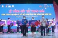 Đồng Tháp trao giải và tôn vinh các dự án khởi nghiệp xuất sắc 2021