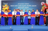 Trà Vinh khánh thành nhà máy sản xuất nước sạch vốn đầu tư hơn 95 tỷ đồng