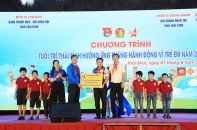 Hội Doanh nhân trẻ Thái Bình hưởng ứng tháng hành động vì trẻ em