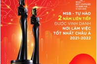 MSB tiếp tục lọt danh sách "Nơi làm việc tốt nhất châu Á"