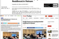 Hai dự án căn hộ hàng hiệu Việt Nam phủ sóng truyền thông Singapore