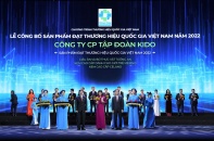 Tập đoàn KIDO lần thứ 8 liên tiếp đạt Thương hiệu Quốc gia