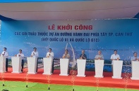 Cần Thơ khởi công đường vành đai phía Tây vốn đầu tư gần 4.000 tỷ đồng