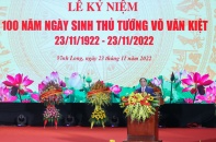 Tổ chức trọng thể Lễ kỷ niệm 100 năm ngày sinh Thủ tướng Chính phủ Võ Văn Kiệt