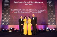 BIDV nhận 4 giải thưởng danh giá về dịch vụ ngân hàng dành cho khách hàng cá nhân