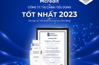 Mcredit 2 năm liên tiếp nhận giải thưởng Công ty tài chính tiêu dùng tốt nhất Việt Nam
