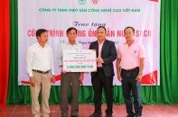 Quảng Trị: C.P. Việt Nam bàn giao công trình đường ống dẫn nước sạch cho bà con thôn Thâm Khê