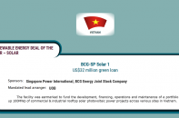 The Asset vinh danh thương vụ giải ngân 31,5 triệu USD cho BCG - SP Solar 1