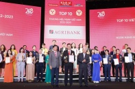 Agribank nằm trong Top 10 thương hiệu mạnh Việt Nam 2023