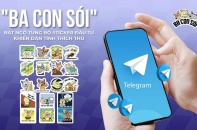 Ba Con Sói bất ngờ tung bộ sticker hài hước dành riêng cho giới đầu tư dịp Tết 2024