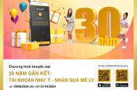 BAC A BANK tung ngàn ưu đãi mừng sinh nhật 30 năm