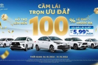 Cơ hội sở hữu xe Toyota với chính sách hỗ trợ 100% phí trước bạ