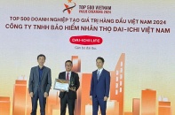 Dai-ichi Life Việt Nam vinh dự xếp hạng 55 trong “Top 500 Doanh nghiệp tạo giá trị hàng đầu Việt Nam năm 2024”