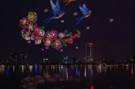 2025 drone sẽ tỏa sáng trong chương trình Hòa nhạc ánh sáng tại hồ Tây