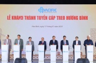 Hoà Bình: Khánh thành Tuyến cáp treo Hương Bình và động thổ dự án Thung lũng suối nguồn Hương Bình