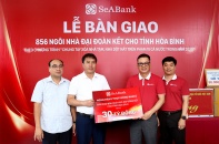SeABank bàn giao 856 căn nhà đại đoàn kết cho tỉnh Hòa Bình