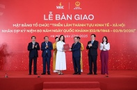 Vingroup bàn giao mặt bằng triển lãm thành tựu kinh tế - xã hội kỷ niệm 80 năm ngày Quốc khánh