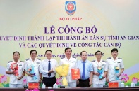 Công bố quyết định thành lập Thi hành án dân sự tỉnh An Giang