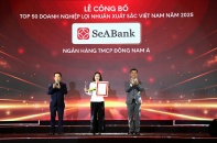 SeABank lần thứ 6 được vinh danh trong Top 50 doanh nghiệp có lợi nhuận xuất sắc nhất Việt Nam năm 2025