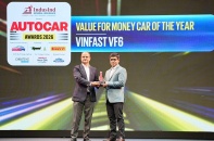 VinFast VF 6 nhận giải "Mẫu xe đáng tiền nhất năm" tại Autocar India Awards 2026