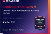 Broadcom vinh danh Viettel IDC - Đối tác VMware Cloud Service Provider năm 2025 khu vực APAC