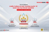 Bản lĩnh thương hiệu Việt: Techcombank chinh phục hội đồng giám khảo quốc tế Stevie Awards 3 năm liên tiếp