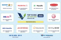 Công bố Top 10 Doanh nghiệp ESG Việt Nam Xanh 2026 ngành Bảo hiểm