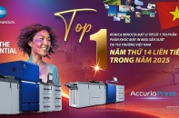 Konica Minolta dẫn đầu thị phần máy in màu sản xuất tại Việt Nam năm 2025