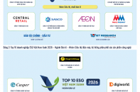 Công bố Top 10 Doanh nghiệp ESG Việt Nam Xanh 2026 ngành Bán lẻ