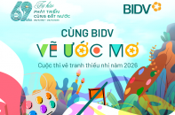 Cuộc thi tranh thiếu nhi “Cùng BIDV vẽ ước mơ”
