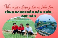 Vốn ngân hàng bơi ra biển lớn, cùng người dân bám biển, giữ đảo