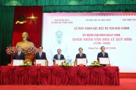 Phát hành đặc biệt bộ tem kỷ niệm 300 năm Ngày sinh Danh nhân văn hóa Lê Quý Đôn