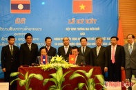 Chính thức ký kết Hiệp định thương mại biên giới Việt - Lào