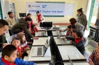 SAP và Microsoft trao tặng thiết bị và kỹ năng công nghệ thông tin cho học sinh Si Ma Cai