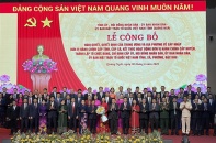 Công bố các nhân sự chủ chốt của tỉnh Quảng Ngãi sau sáp nhập