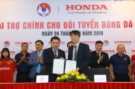 Honda Việt Nam là nhà tài trợ chính cho các Đội tuyển Bóng đá Quốc gia Việt Nam
