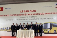Thaco xuất khẩu lô xe bus thương mại đầu tiên sang thị trường Philippines