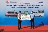 THACO tài trợ TP.HCM 30 xe cứu thương, 500.000 bộ kít xét nghiệm
