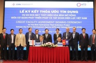 AFD cho vay ưu đãi không bảo lãnh 70 triệu Euro để mở rộng Thủy điện Hòa Bình