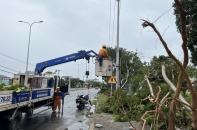 Đường dây 500 kV mạch 3 vẫn ổn định trong bão 