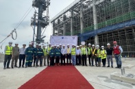 LILAMA 10 lắp đặt kết cấu thép lò hơi Dự án nhà máy điện đốt rác Bắc Ninh